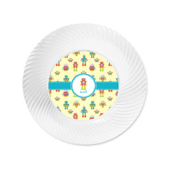 Robot Plastic Party Appetizer & Dessert Plates - 6" (Personalized)