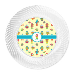 Robot Plastic Party Dinner Plates - 10" (Personalized)