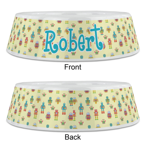 Robot Plastic Pet Bowls - Large - APPROVAL