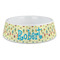 Robot Plastic Dog Bowl - Large (Personalized)