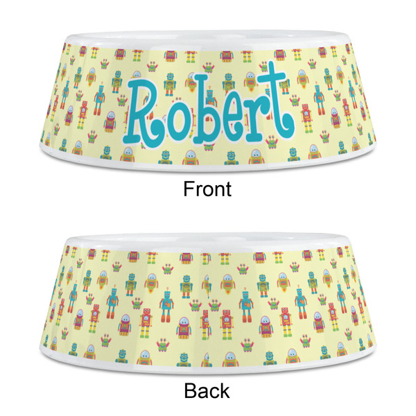 Robot Plastic Pet Bowls - Medium - APPROVAL