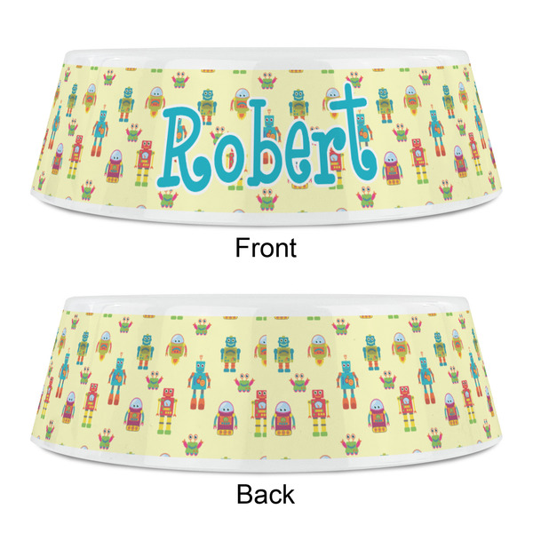 Robot Plastic Pet Bowls - Small - APPROVAL