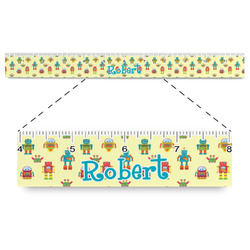 Robot Plastic Ruler - 12" (Personalized)