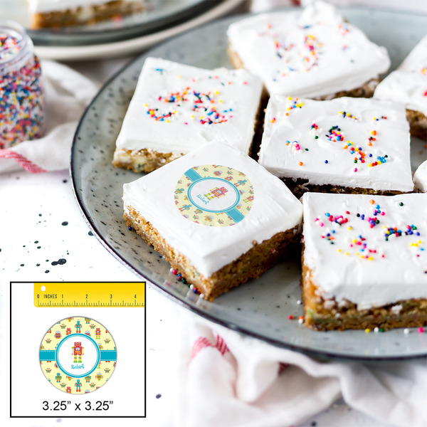 Robot Printed Icing Circle - Large - In Context