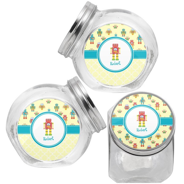 Robot Puppy Treat Jar - Top Left Right