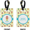 Robot Rectangle Luggage Tag (Front + Back)