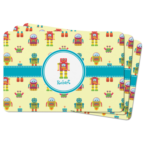 Robot Rectangular Fridge Magnet - THREE