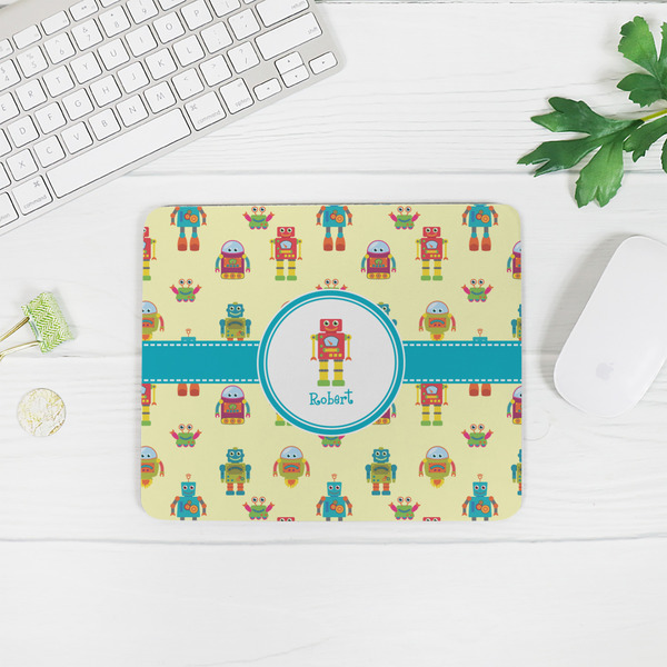 Robot Rectangular Mouse Pad - LIFESTYLE 2