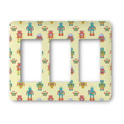 Robot Rocker Style Light Switch Cover - Three Switch