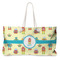 Robot Large Tote Bag with Rope Handles (Personalized)