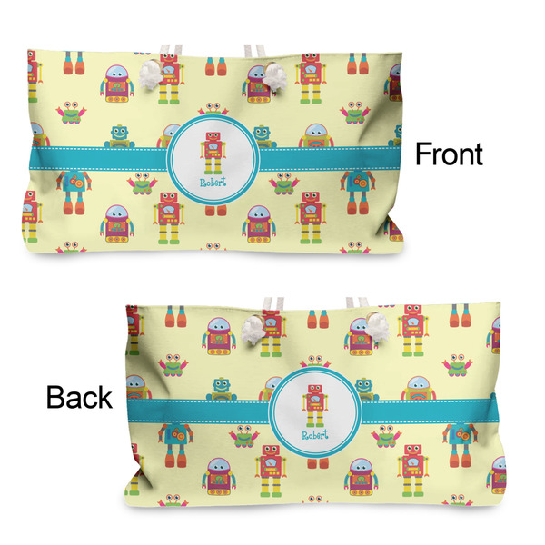 Robot Large Rope Tote - From & Back View