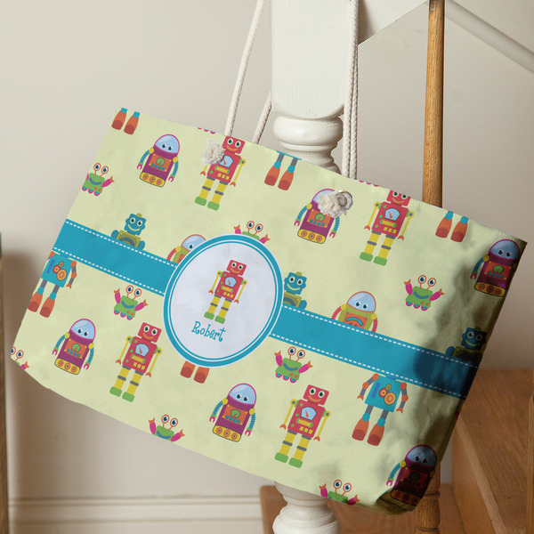 Robot Large Rope Tote - Life Style