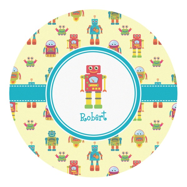 Custom Robot Round Decal - Small (Personalized)