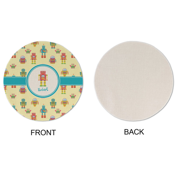 Robot Round Linen Placemats - APPROVAL (single sided)