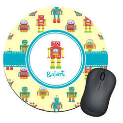 Robot Round Mouse Pad (Personalized)