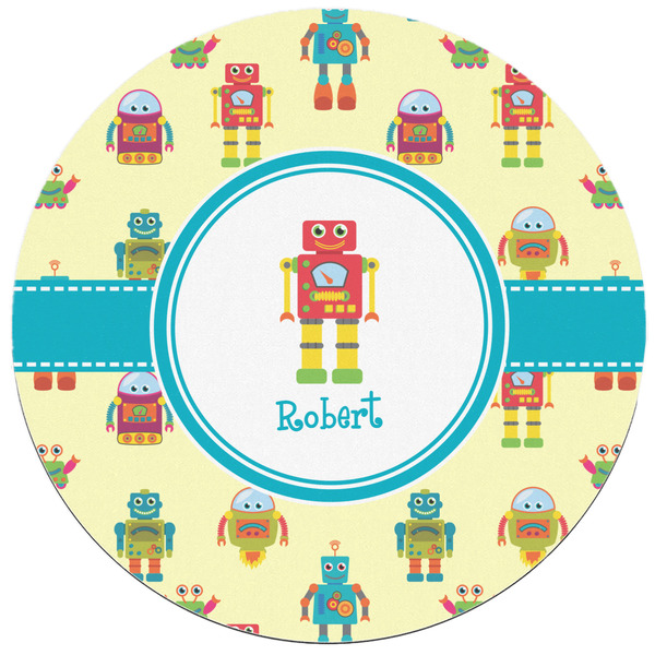 Robot Round Mousepad - APPROVAL