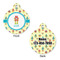 Robot Round Pet Tag - Front & Back