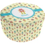 Robot Round Pouf Ottoman (Personalized)