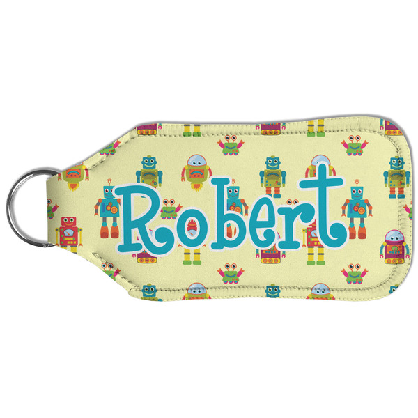Robot Sanitizer Holder Keychain - Large (Back)