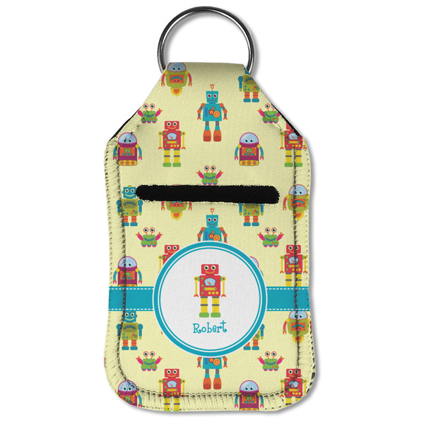 Robot Sanitizer Holder Keychain - Small (Front Flat)