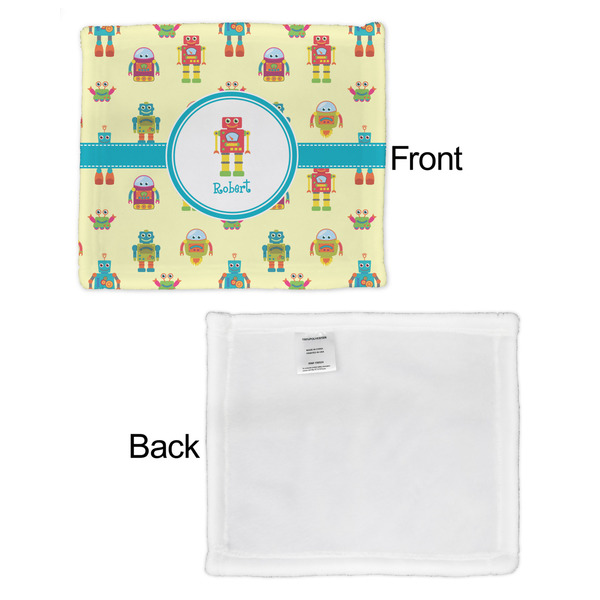 Robot Security Blanket - Front & White Back View