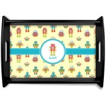 Robot Black Wooden Tray - Small (Personalized)