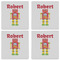 Robot Set of 4 Sandstone Coasters - See All 4 View