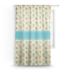 Robot Sheer Curtains (Personalized)