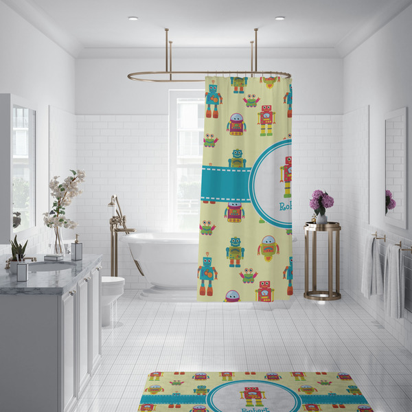 Robot Shower Curtain - 70"x83"