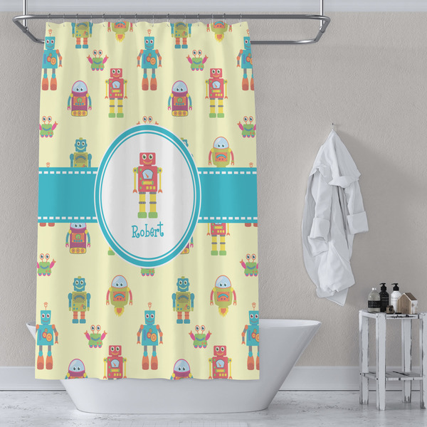 Robot Shower Curtain Lifestyle