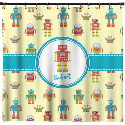 Robot Shower Curtain (Personalized)