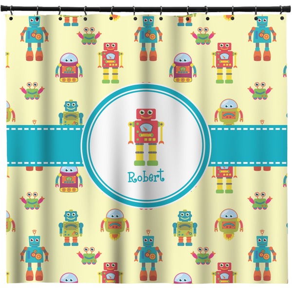 Custom Robot Shower Curtain - Custom Size (Personalized)