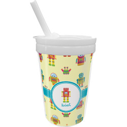 Robot Sippy Cup with Straw (Personalized)