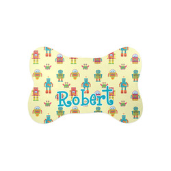 Robot Bone Shaped Dog Food Mat (Small) (Personalized)