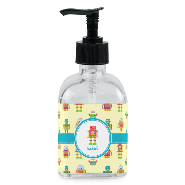 Custom Robot Glass Soap & Lotion Bottle - Single Bottle (Personalized)