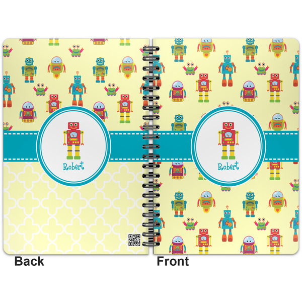 Robot Spiral Journal 7 x 10 - Apvl