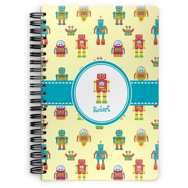 Custom Robot Spiral Notebook (Personalized)