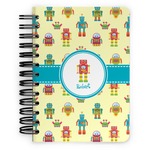 Robot Spiral Notebook - 5x7 w/ Name or Text
