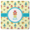 Robot Square Rubber Backed Coaster (Personalized)