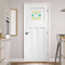 Robot Square Wall Decal on Door