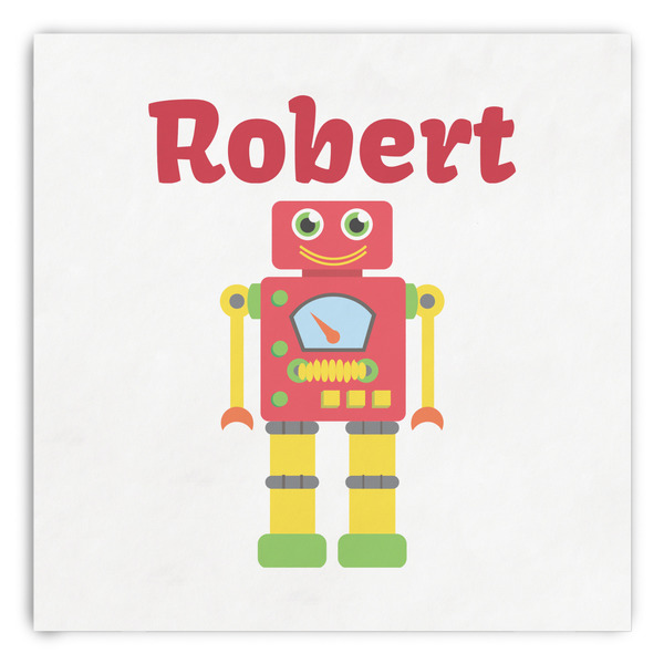 Custom Robot Paper Dinner Napkins (Personalized)
