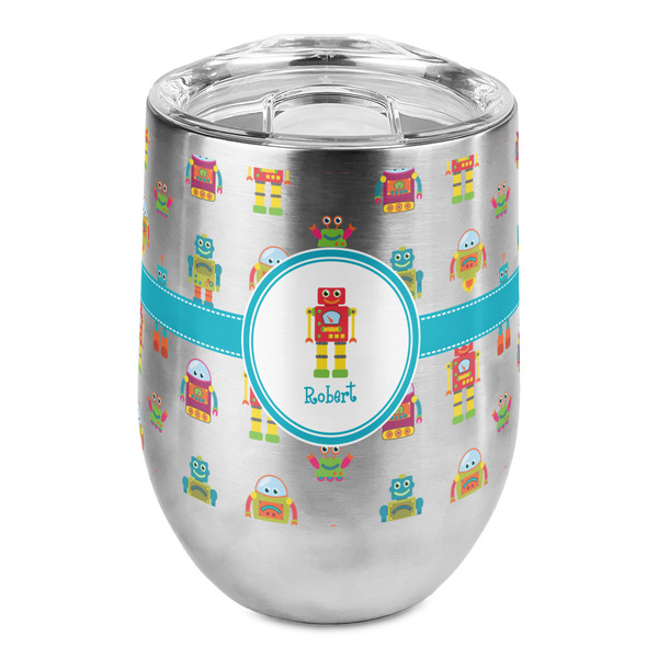 Custom Robot Stemless Wine Tumbler - Full Print (Personalized)