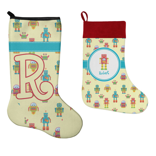 Robot Stockings - Side by Side compare