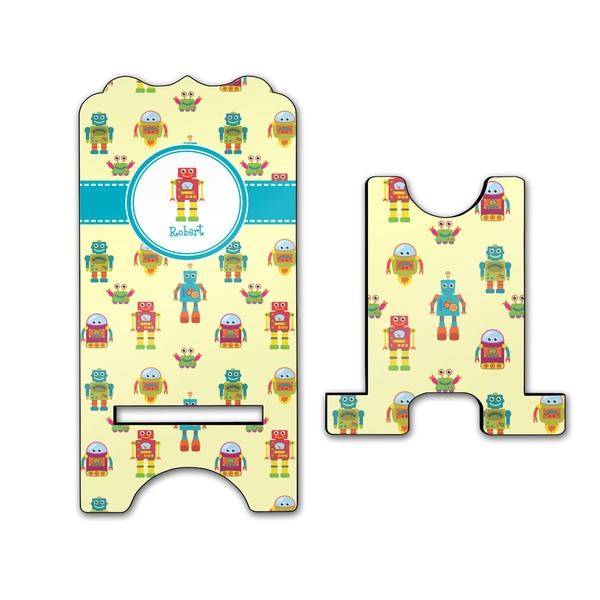 Robot Stylized Phone Stand - Front & Back - Large