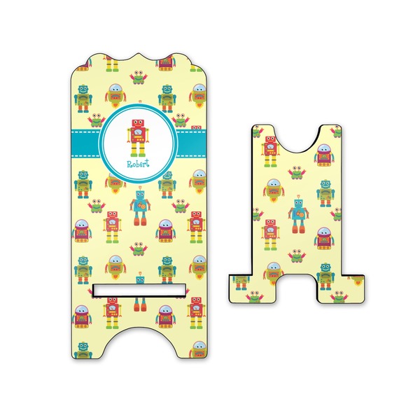 Robot Stylized Phone Stand - Front & Back - Small