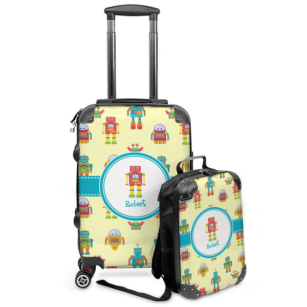 Custom Robot Kids 2-Piece Luggage Set - Suitcase & Backpack (Personalized)
