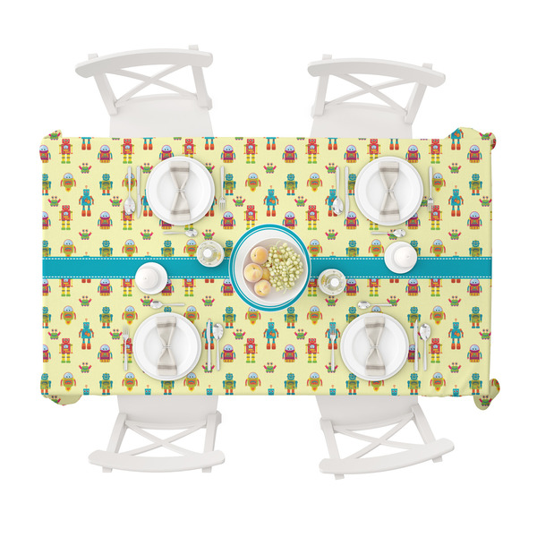 Robot Tablecloths (58"x102") - TOP VIEW
