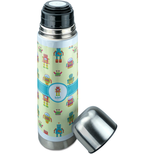 Robot Thermos - Lid Off