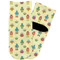 Robot Toddler Ankle Socks - Single Pair - Front and Back