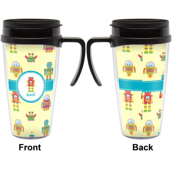 Robot Travel Mug with Black Handle - Approval